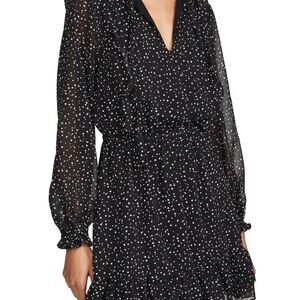 Cupcakes & Cashmere Womens Long Sleeve Ruffle Dress